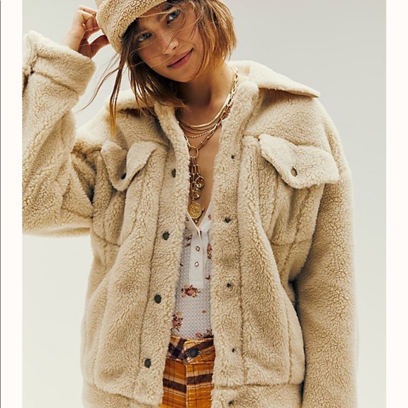 foxarazzi Jackets & Blazers - Sherpa Trucker Jacket / Coat